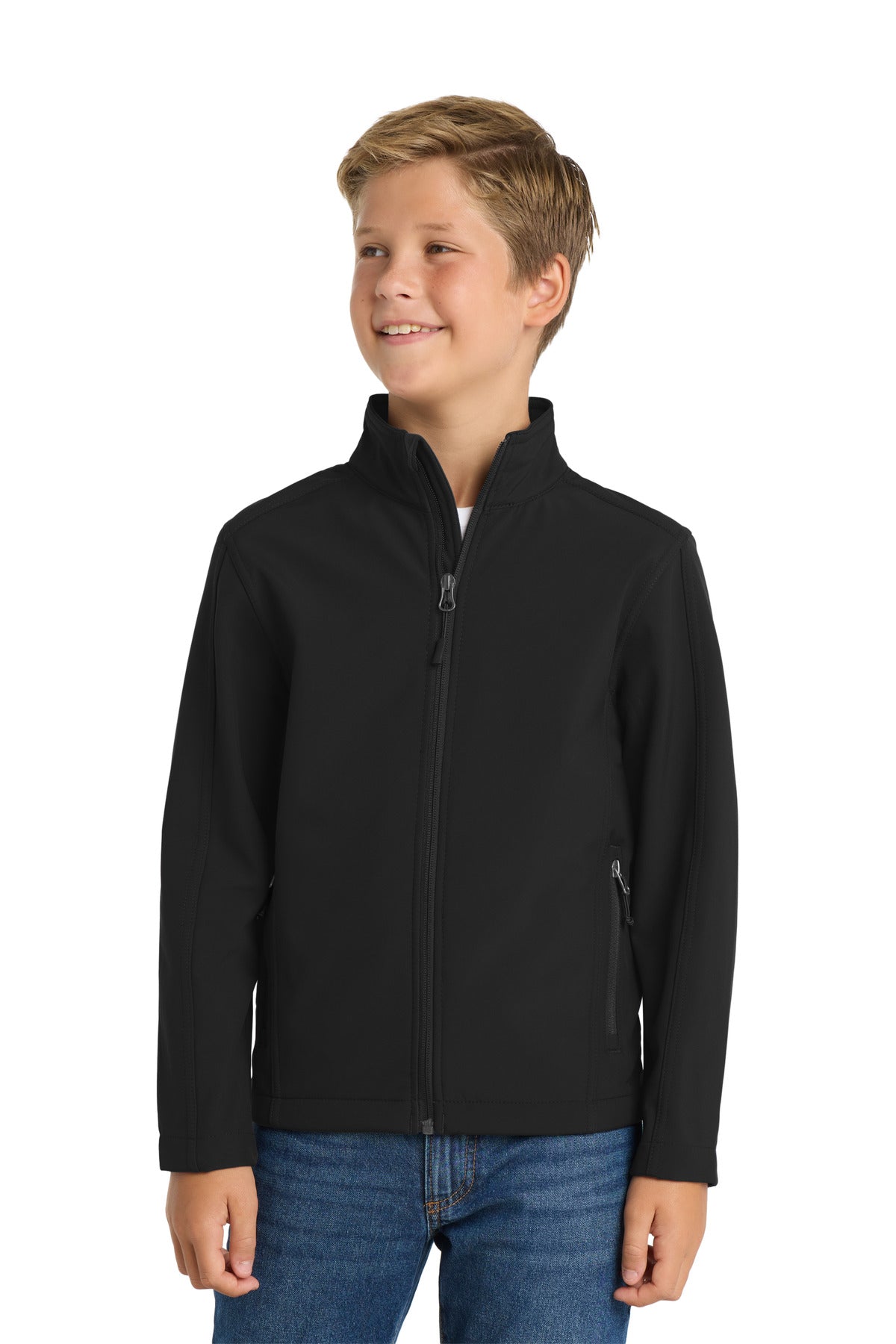 Port Authority Youth Core Soft Shell Jacket. Y317 in Black
