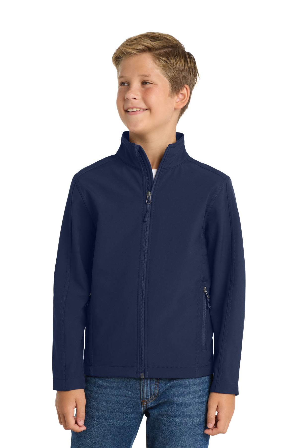 Port Authority Youth Core Soft Shell Jacket. Y317 in Dress Blue Navy