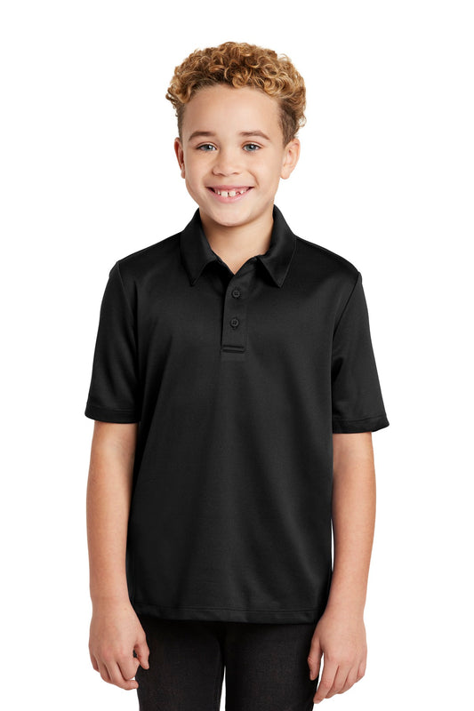 Port Authority Youth Silk Touch Performance Polo. Y540 in Black