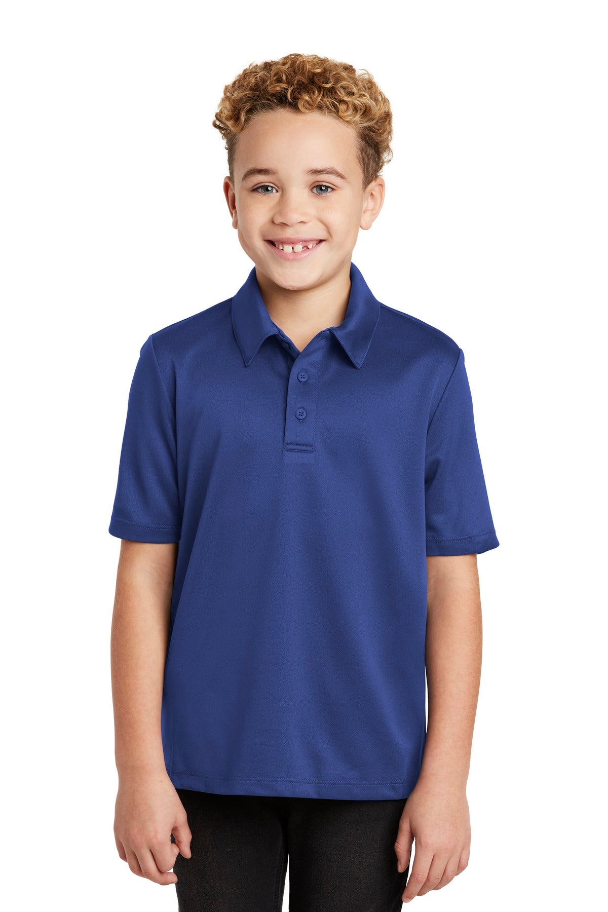 Port Authority Youth Silk Touch Performance Polo. Y540 in Royal