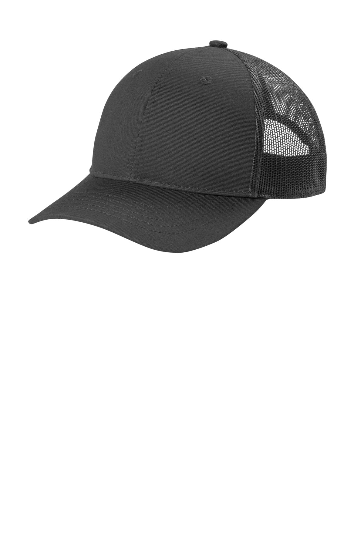 Port Authority Youth Snapback Trucker Cap YC402 in Grey Steel