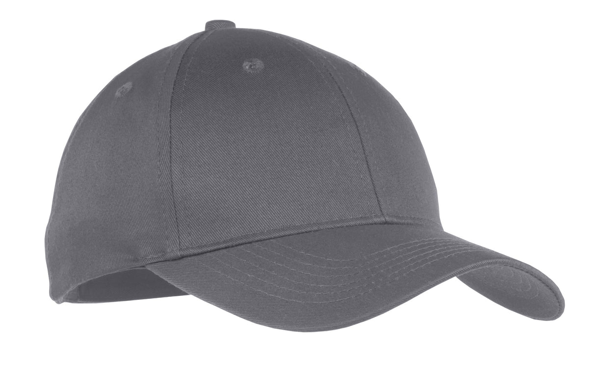 Port Authority Youth Six-Panel Twill Cap.  YCP80 in Charcoal