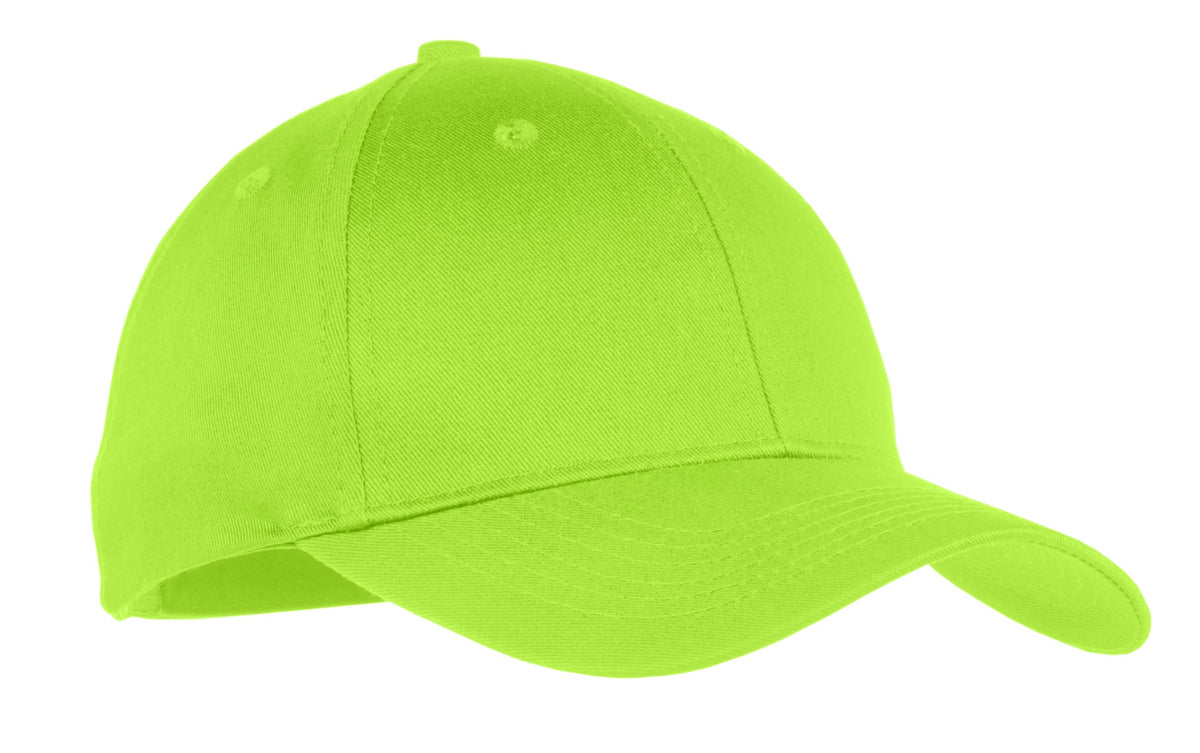 Port Authority Youth Six-Panel Twill Cap.  YCP80 in Lime