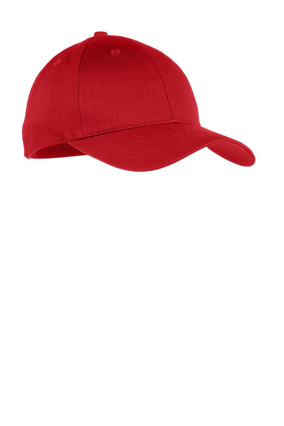 Port Authority Youth Six-Panel Twill Cap.  YCP80 in True Red