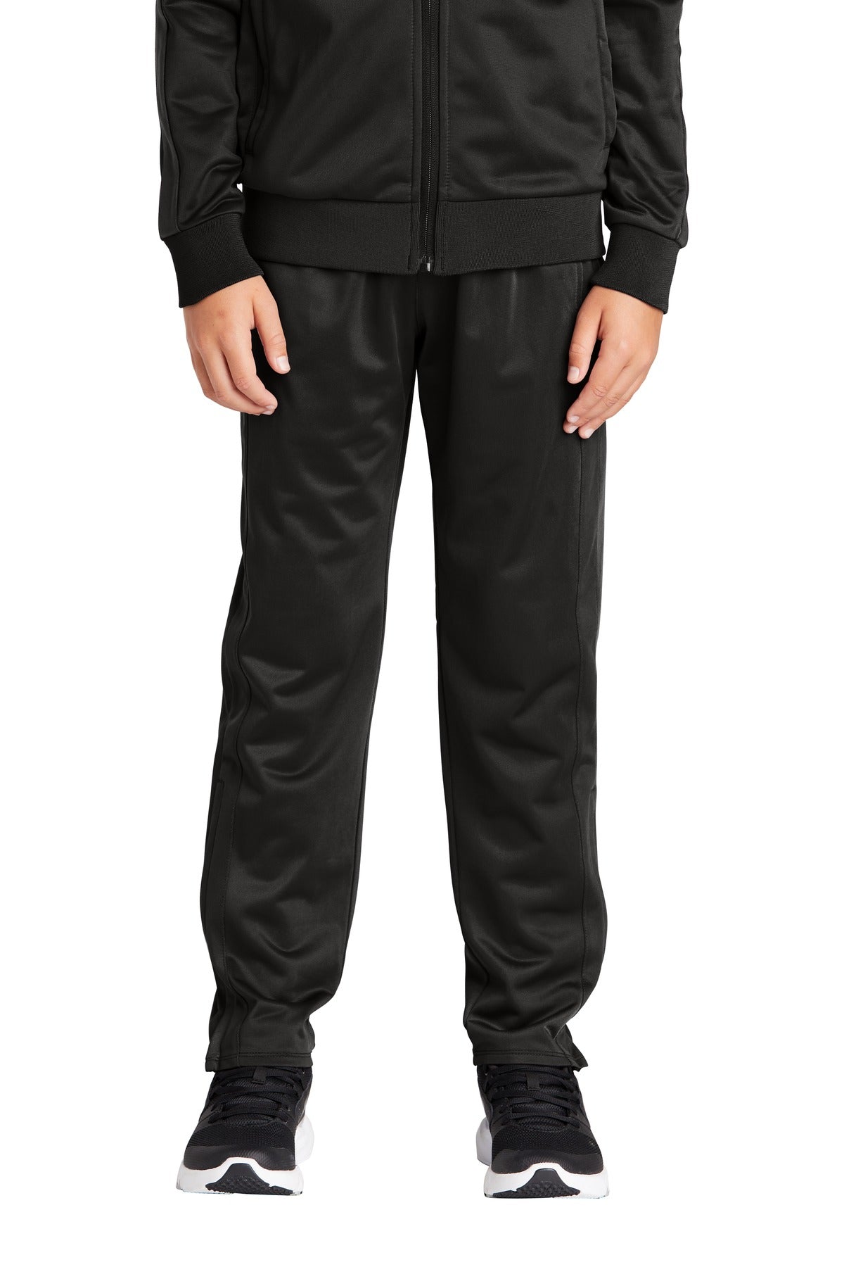 Sport-Tek  Youth Tricot Track Jogger. YPST95 in Black