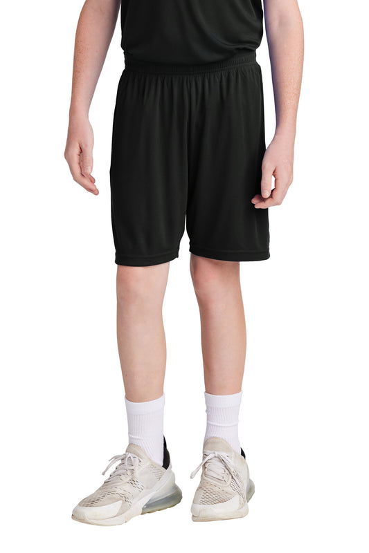 Sport-Tek Youth Competitor United 5  Short YST103 in Black/ White