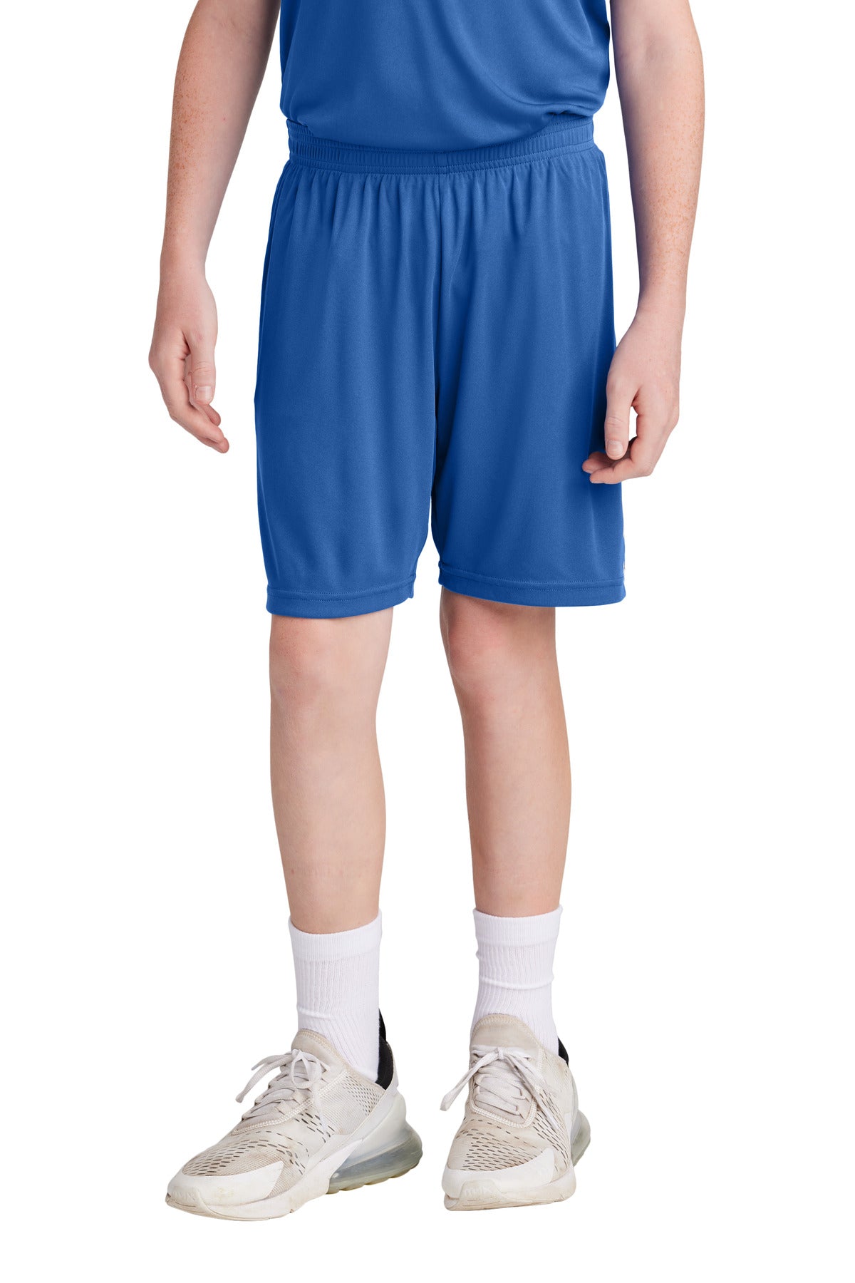 Sport-Tek Youth Competitor United 5  Short YST103 in True Royal/ White
