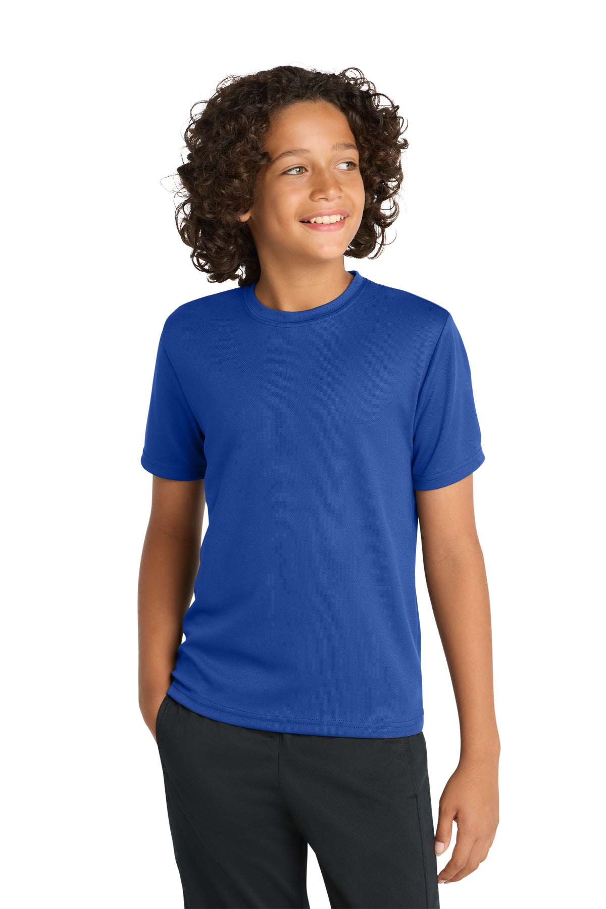 Sport-Tek Youth PosiCharge RacerMesh Tee. YST340 in True Royal