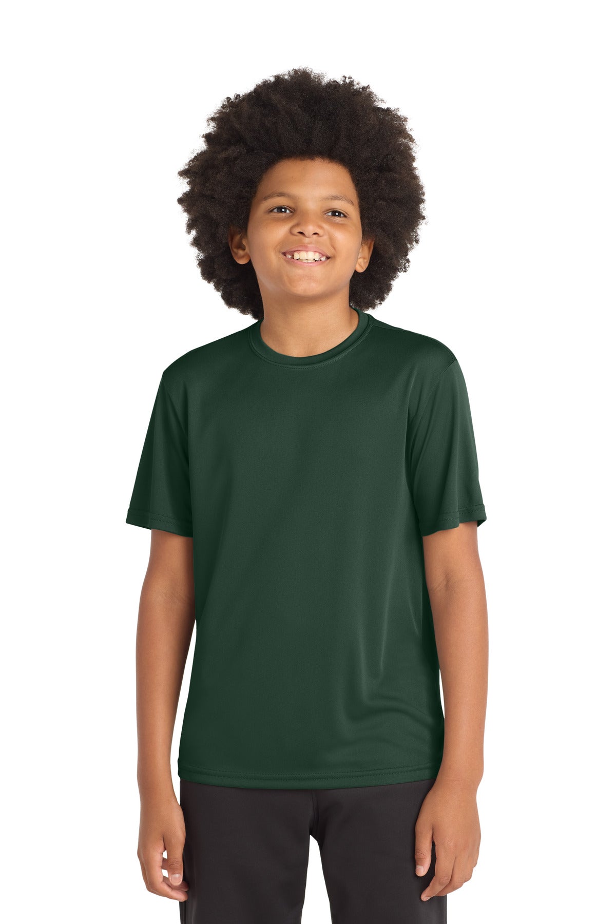 Sport-Tek Youth PosiCharge Competitor Tee. YST350 in Forest Green