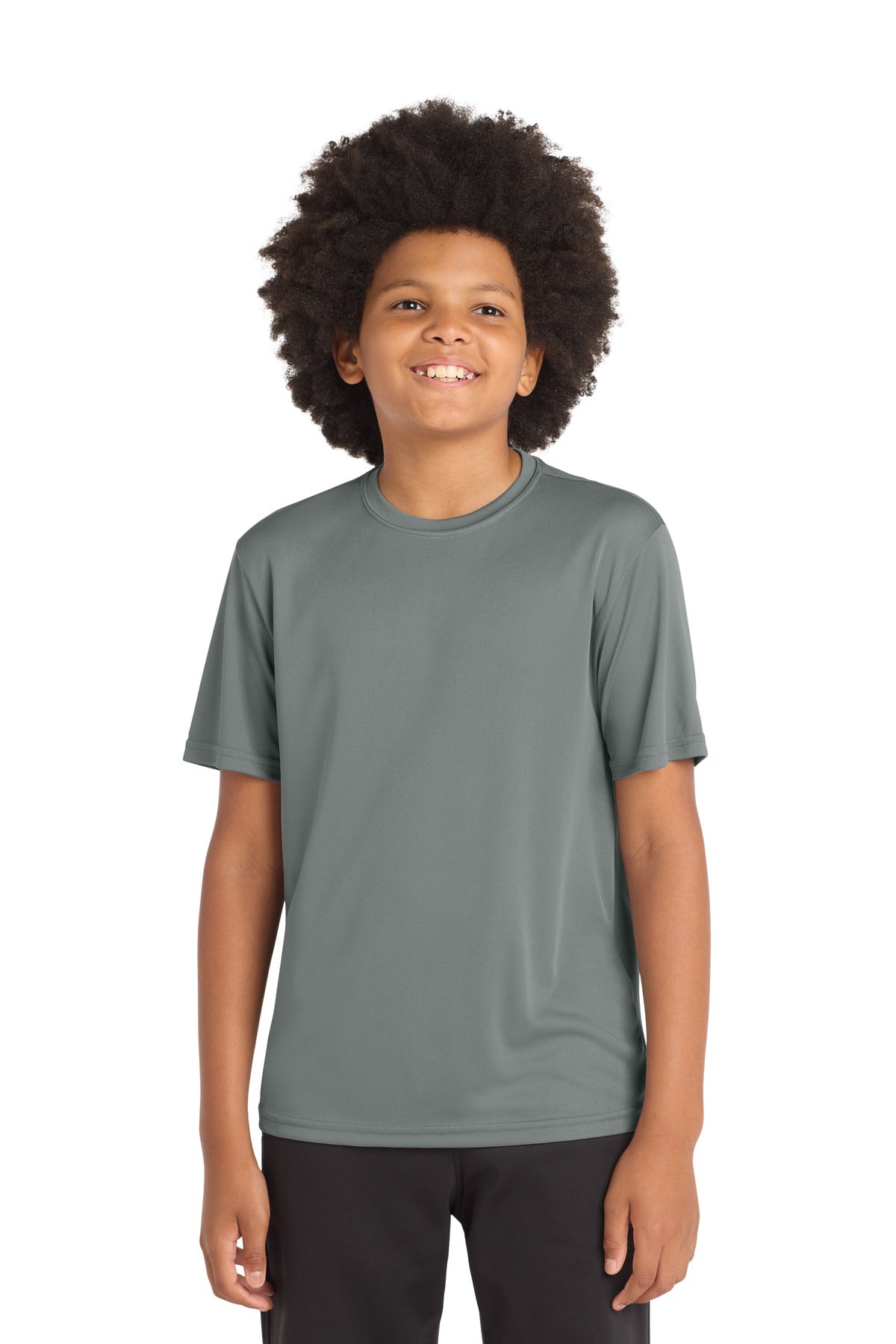 Sport-Tek Youth PosiCharge Competitor Tee. YST350 in Grey Concrete