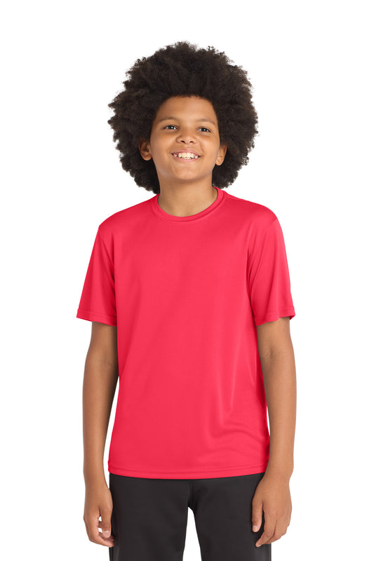 Sport-Tek Youth PosiCharge Competitor Tee. YST350 in Hot Coral