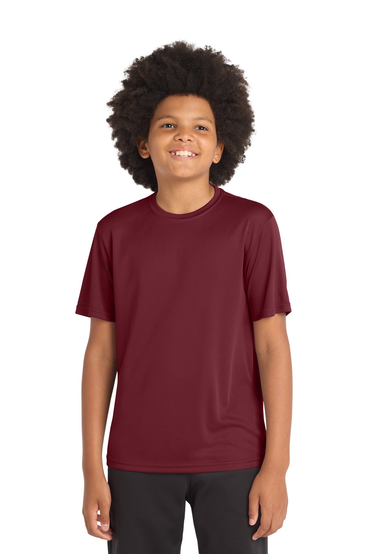 Sport-Tek Youth PosiCharge Competitor Tee. YST350 in Maroon
