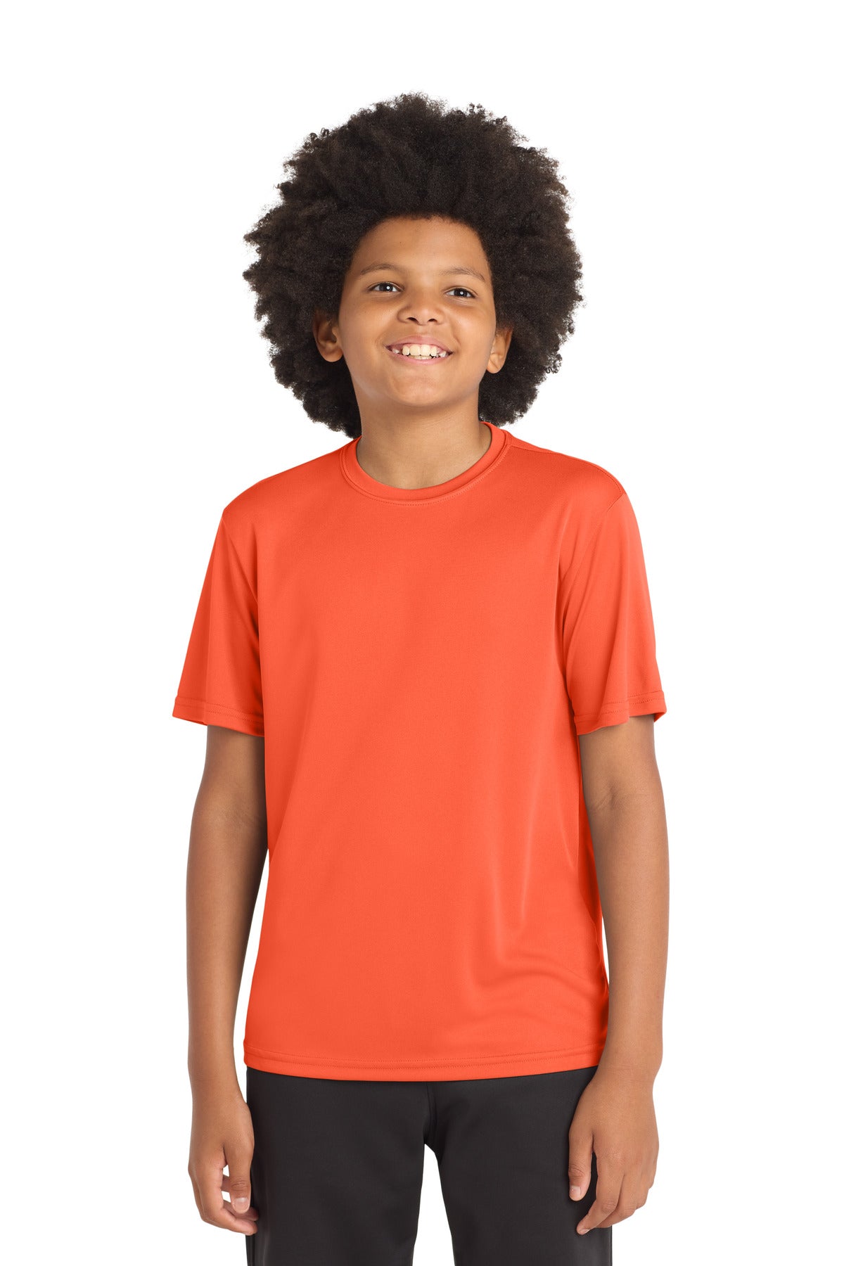 Sport-Tek Youth PosiCharge Competitor Tee. YST350 in Neon Orange