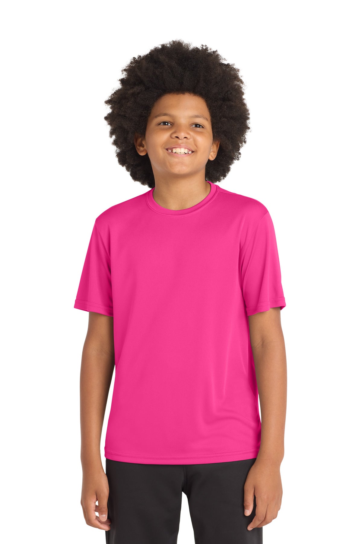 Sport-Tek Youth PosiCharge Competitor Tee. YST350 in Neon Pink