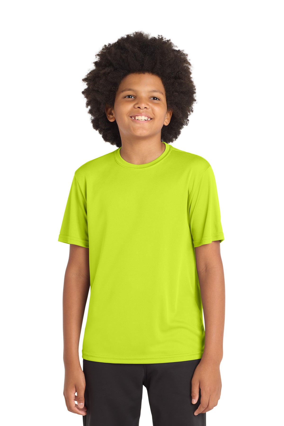 Sport-Tek Youth PosiCharge Competitor Tee. YST350 in Neon Yellow