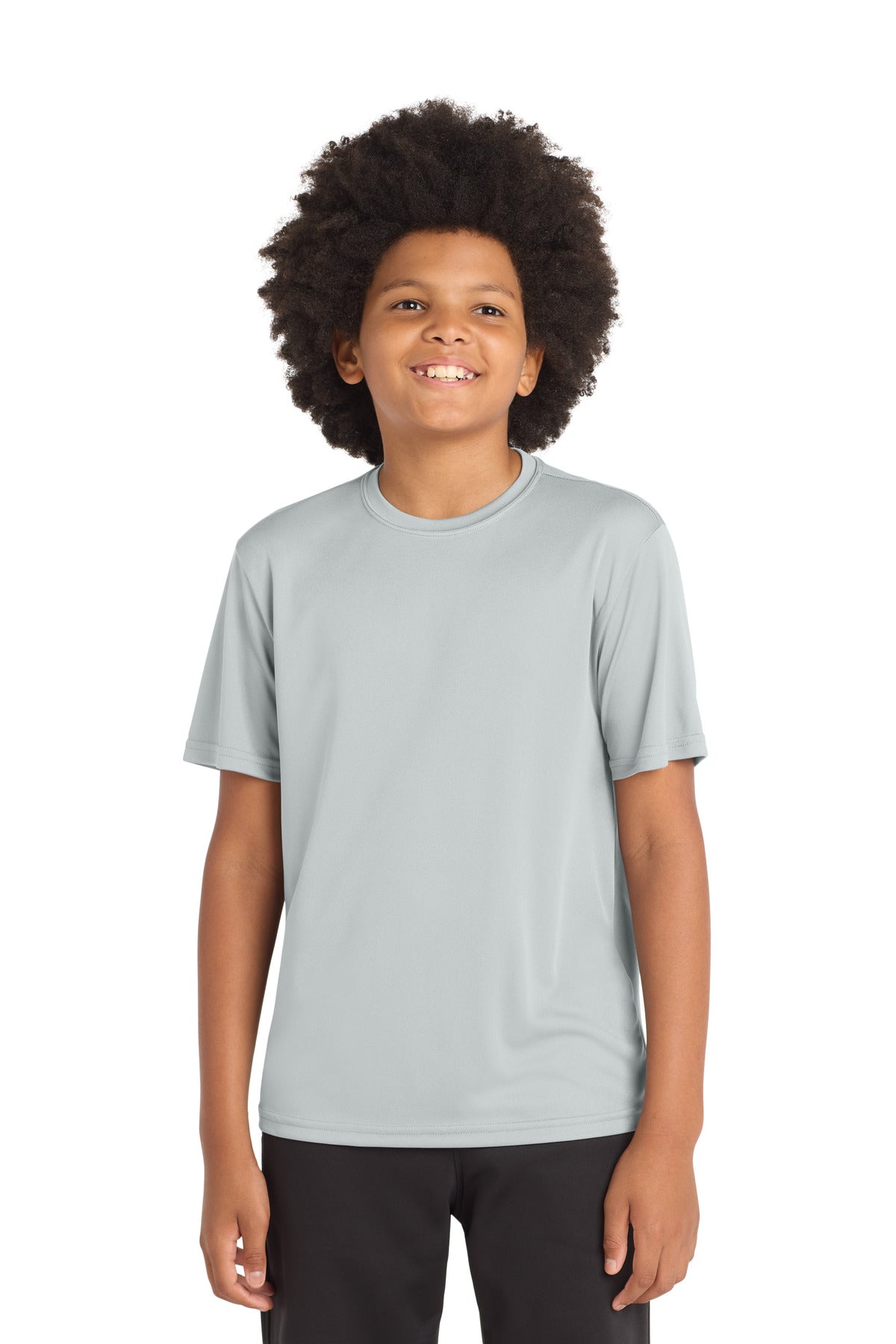 Sport-Tek Youth PosiCharge Competitor Tee. YST350 in Silver