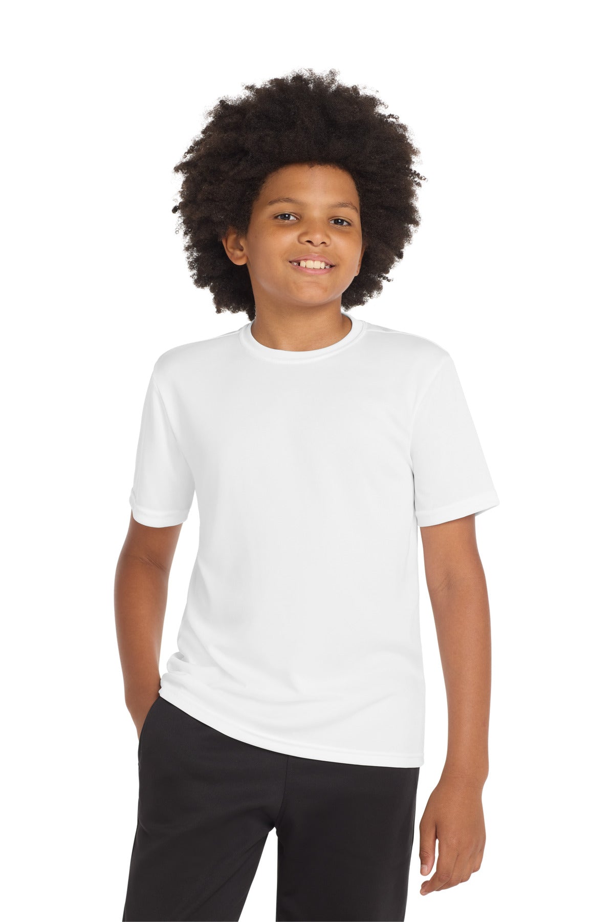 Sport-Tek Youth PosiCharge Competitor Tee. YST350 in White