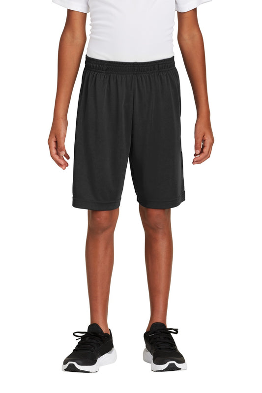 Sport-Tek  Youth PosiCharge  Competitor  Pocketed Short. YST355P in Black
