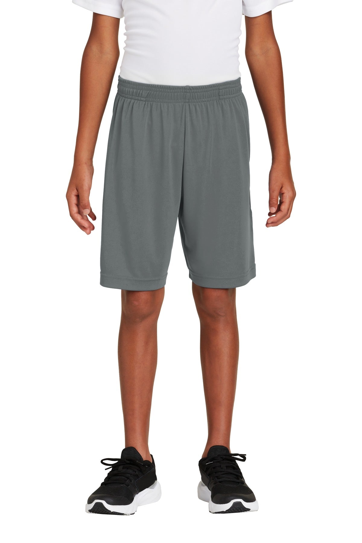 Sport-Tek  Youth PosiCharge  Competitor  Pocketed Short. YST355P in Iron Grey