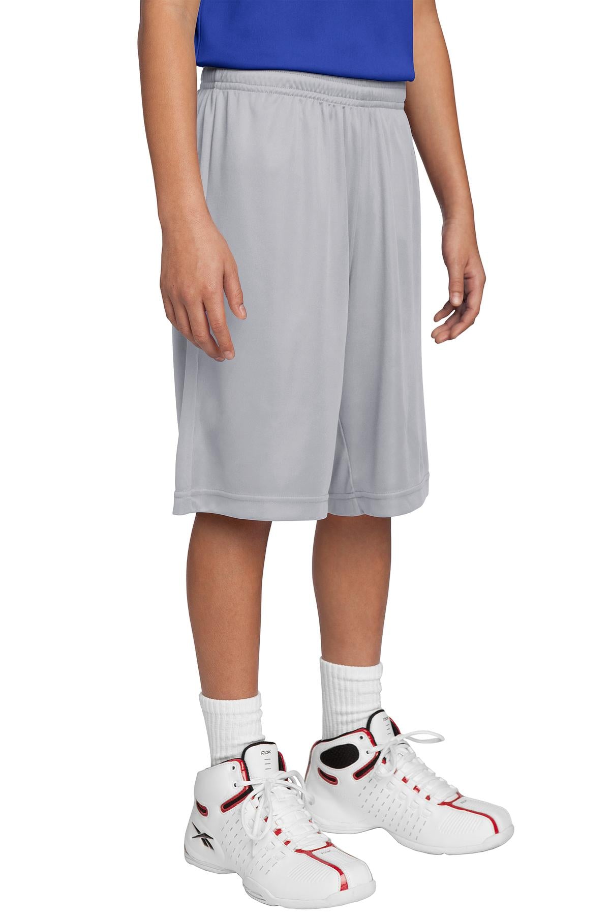 Sport-Tek Youth PosiCharge Competitor Short. YST355 in Silver