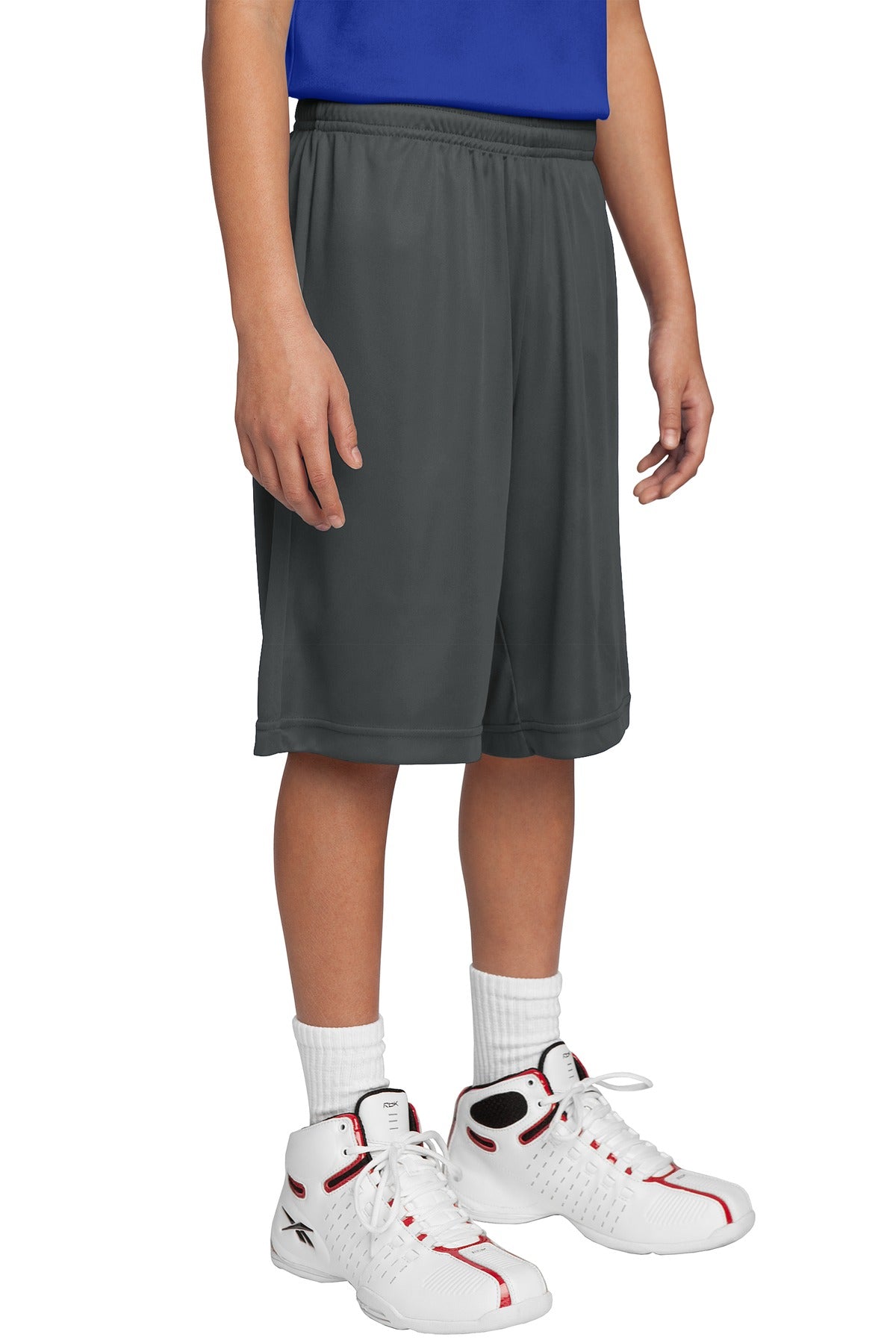 Sport-Tek Youth PosiCharge Competitor Short. YST355 in Iron Grey