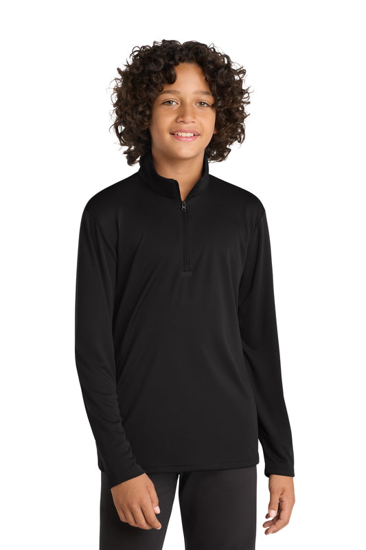 Sport-Tek  Youth PosiCharge  Competitor  1/4-Zip Pullover. YST357 in Black