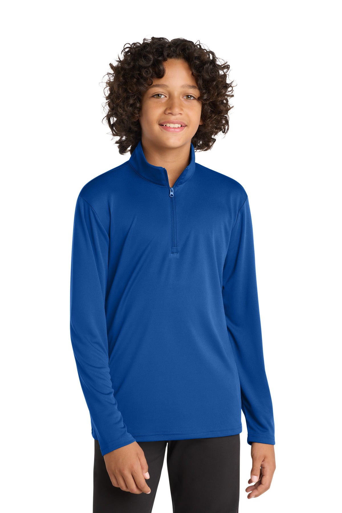 Sport-Tek  Youth PosiCharge  Competitor  1/4-Zip Pullover. YST357 in True Royal
