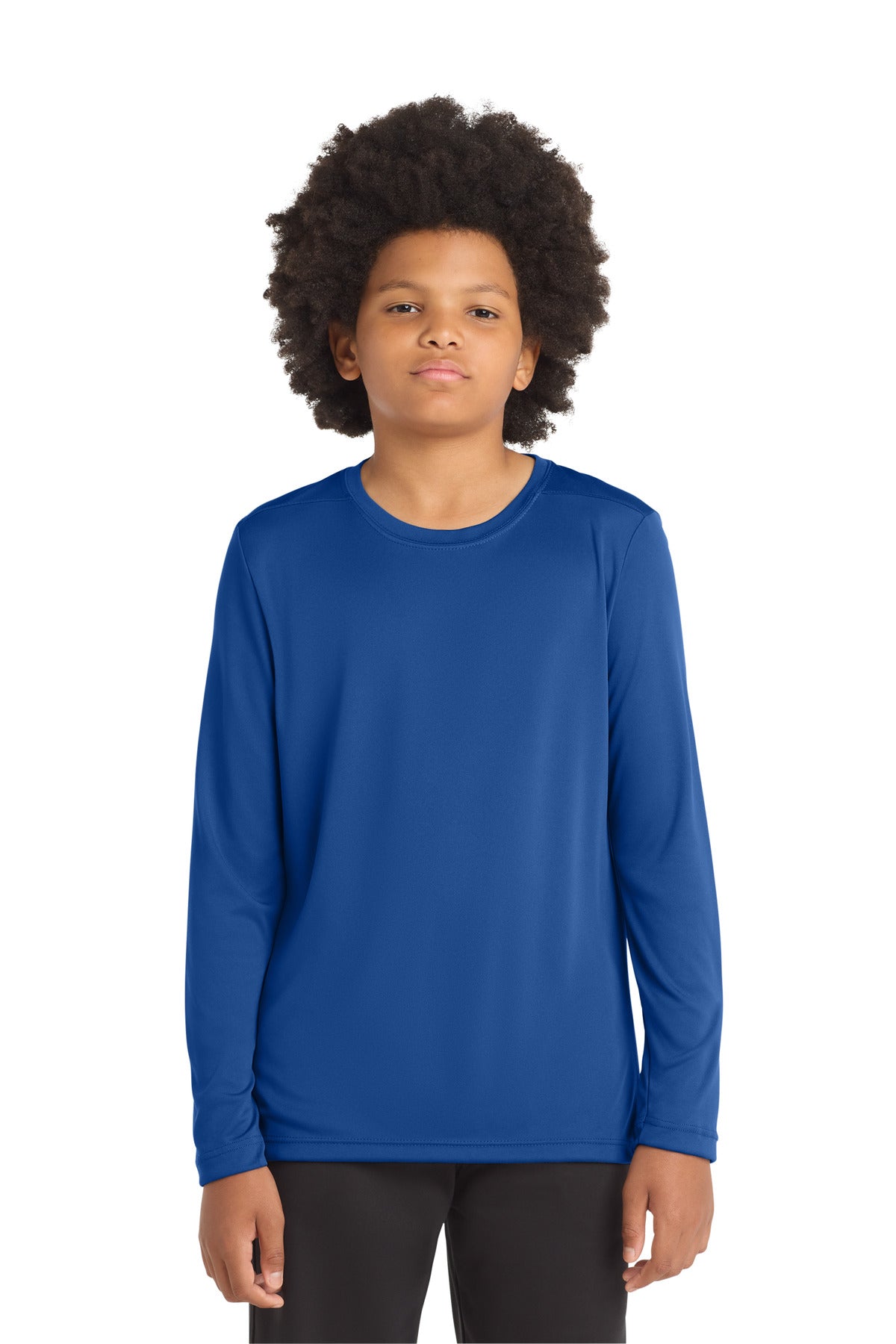Sport-Tek  Youth Posi-UV Pro Long Sleeve Tee. YST420LS in True Royal