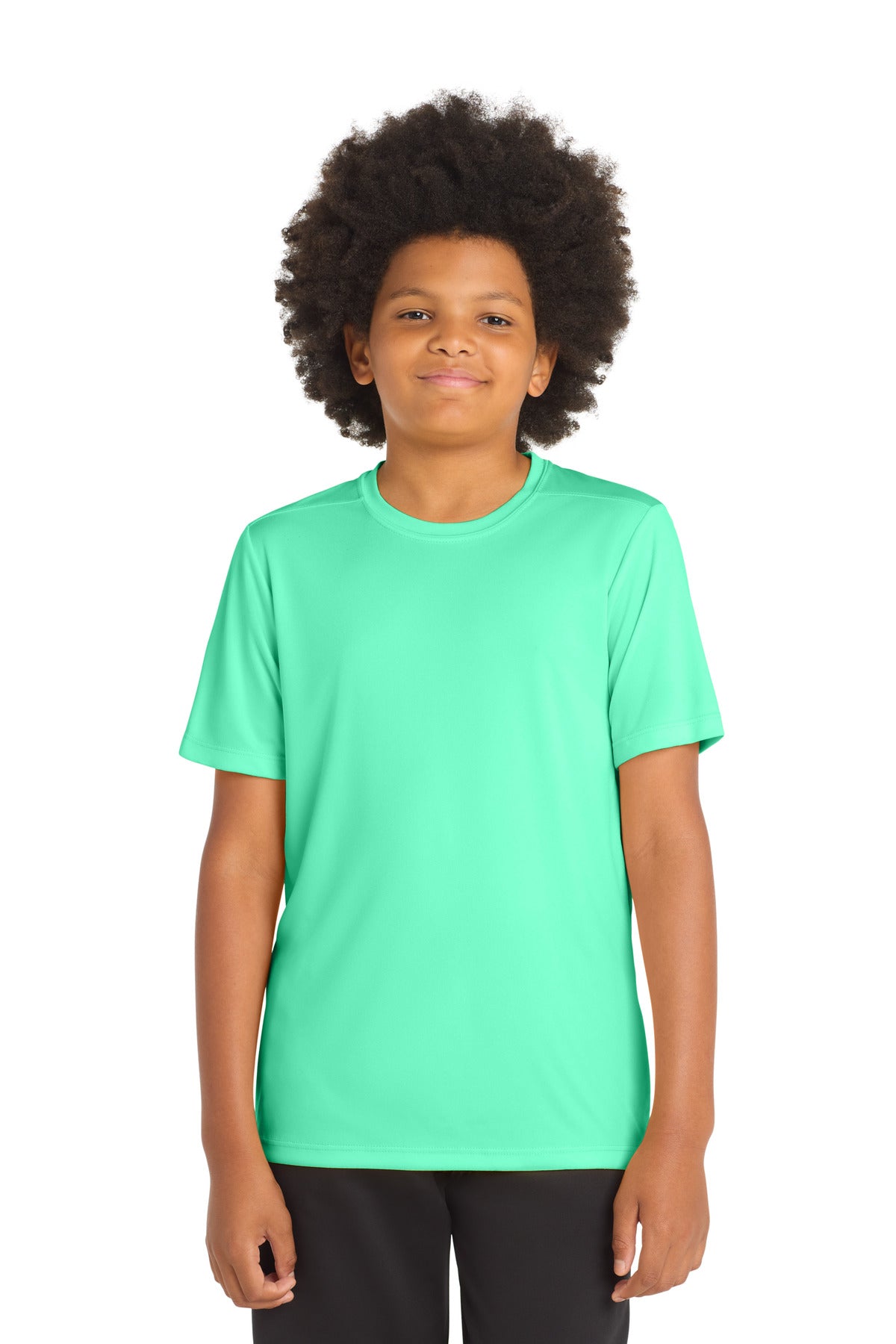 Sport-Tek  Youth Posi-UV Pro Tee. YST420 in Bright Seafoam