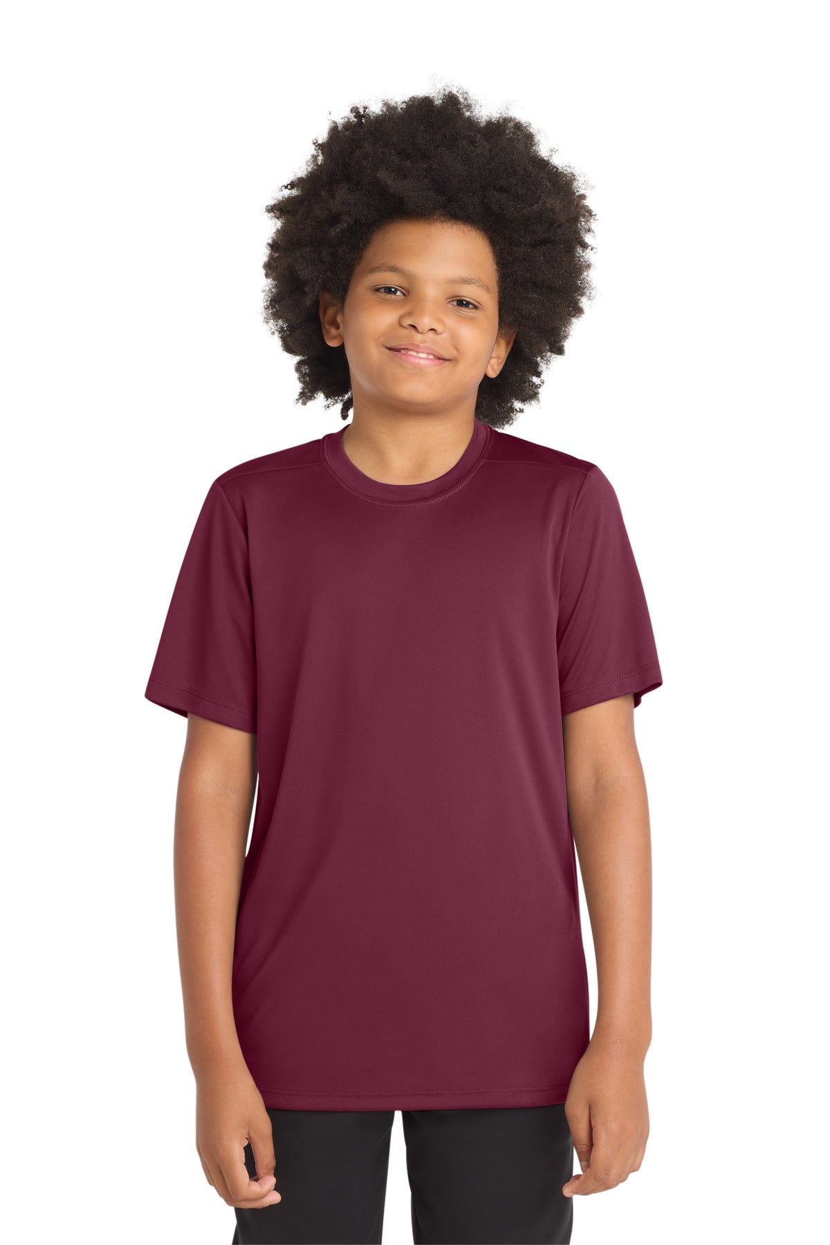 Sport-Tek  Youth Posi-UV Pro Tee. YST420 in Cardinal