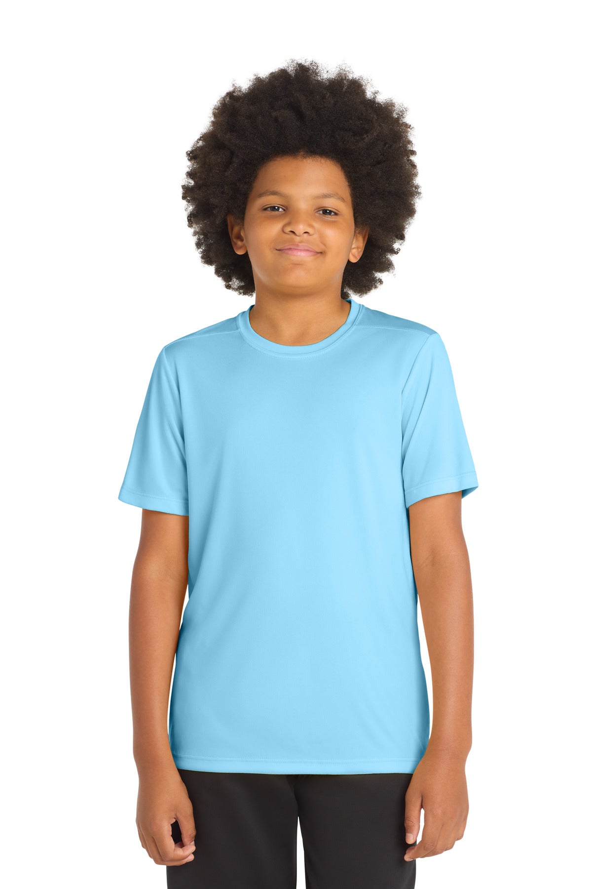 Sport-Tek  Youth Posi-UV Pro Tee. YST420 in Light Blue