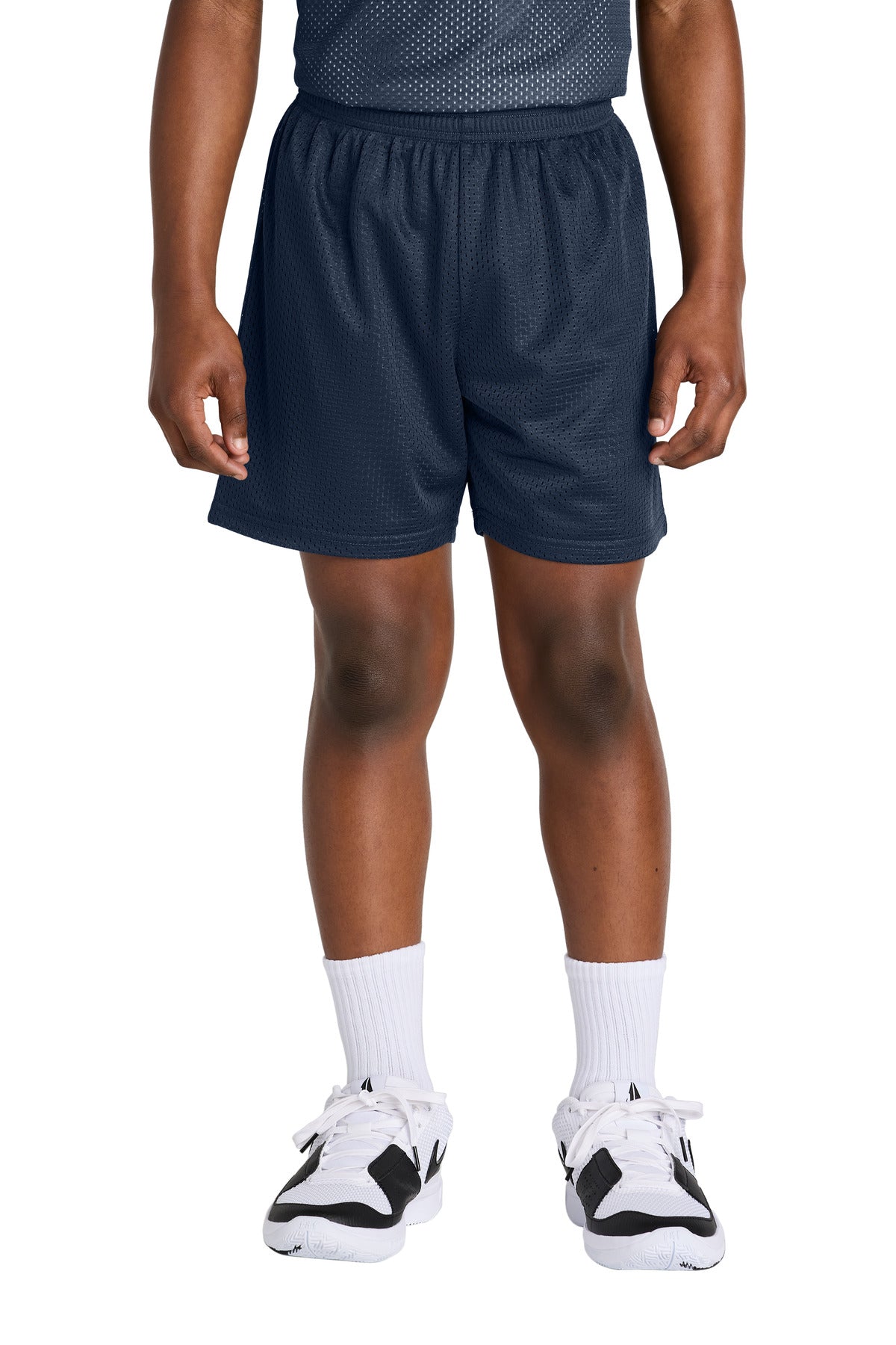 Sport-Tek Youth PosiCharge Mesh 5  Short YST5100 in True Navy