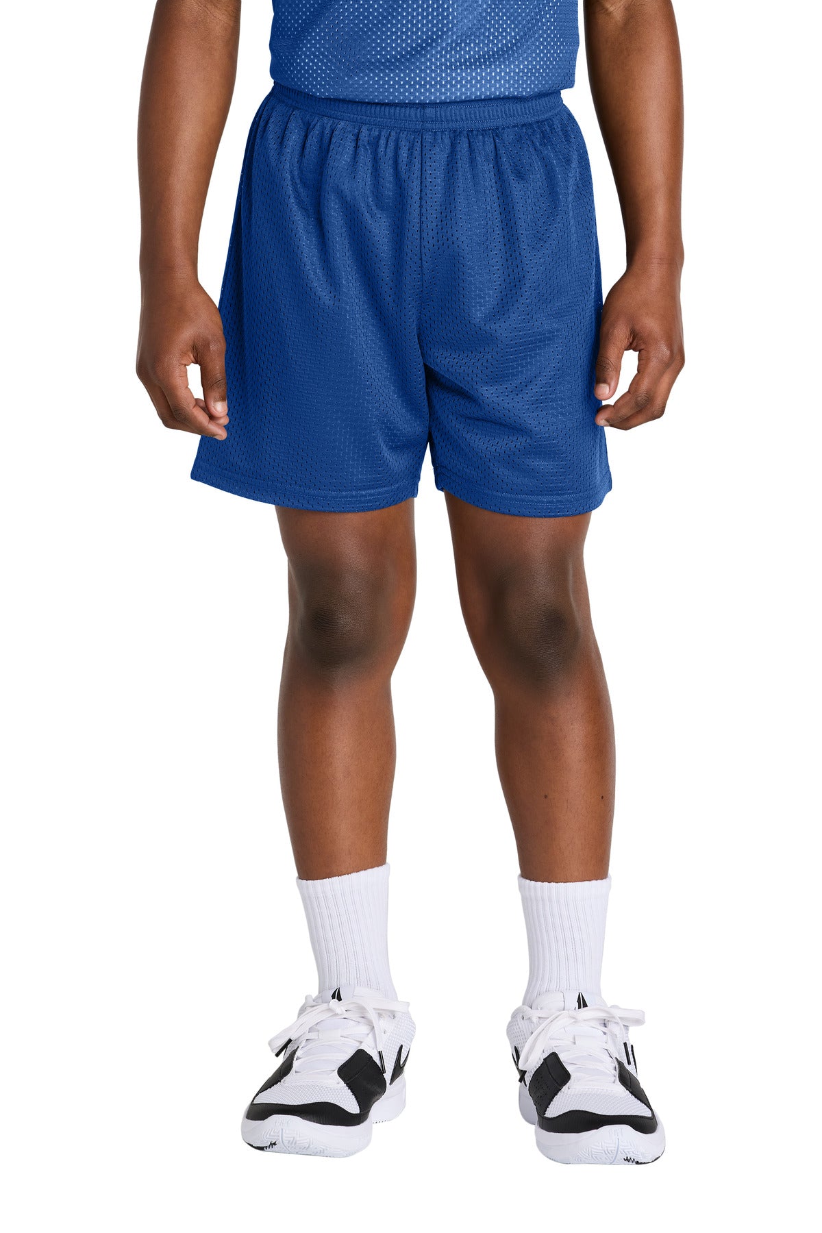 Sport-Tek Youth PosiCharge Mesh 5  Short YST5100 in True Royal