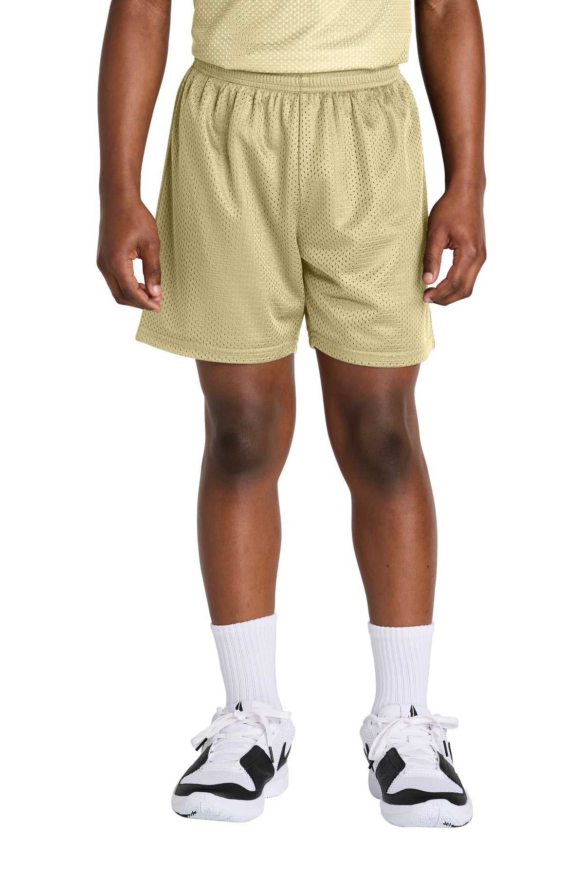 Sport-Tek Youth PosiCharge Mesh 5  Short YST5100 in Vegas Gold