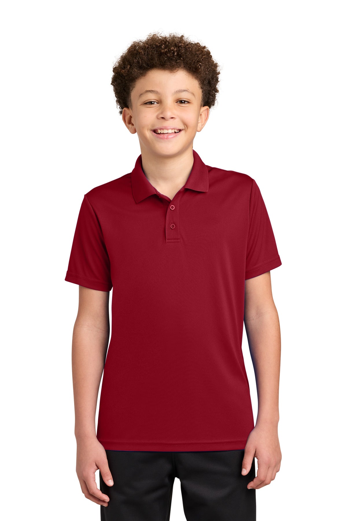Sport-Tek Youth Competitor Polo YST550 in Deep Red