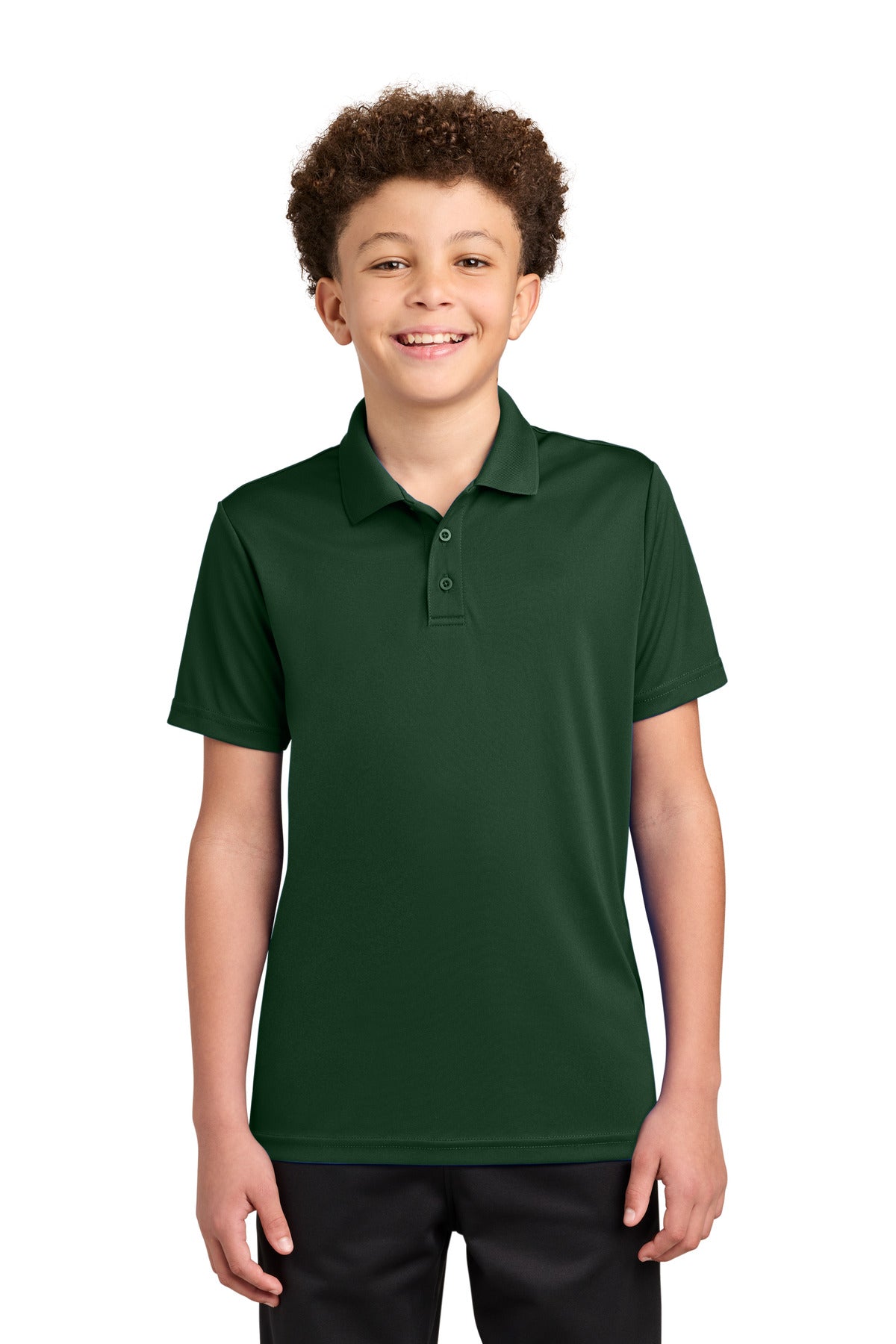Sport-Tek Youth Competitor Polo YST550 in Forest Green