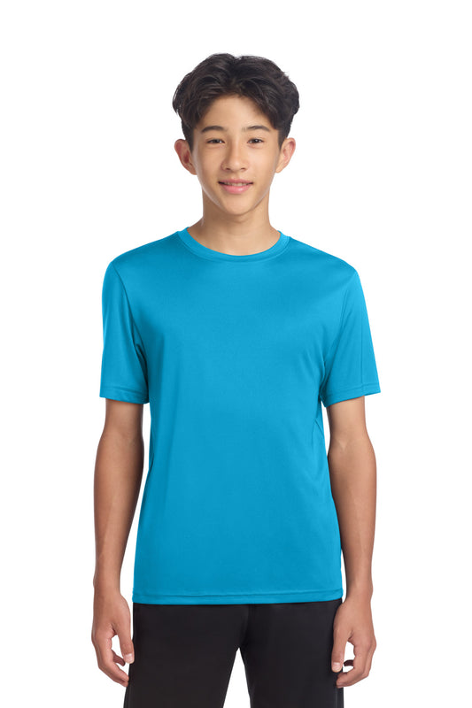 Sport-Tek Youth PosiCharge Re-Compete Tee YST720 in Atomic Blue